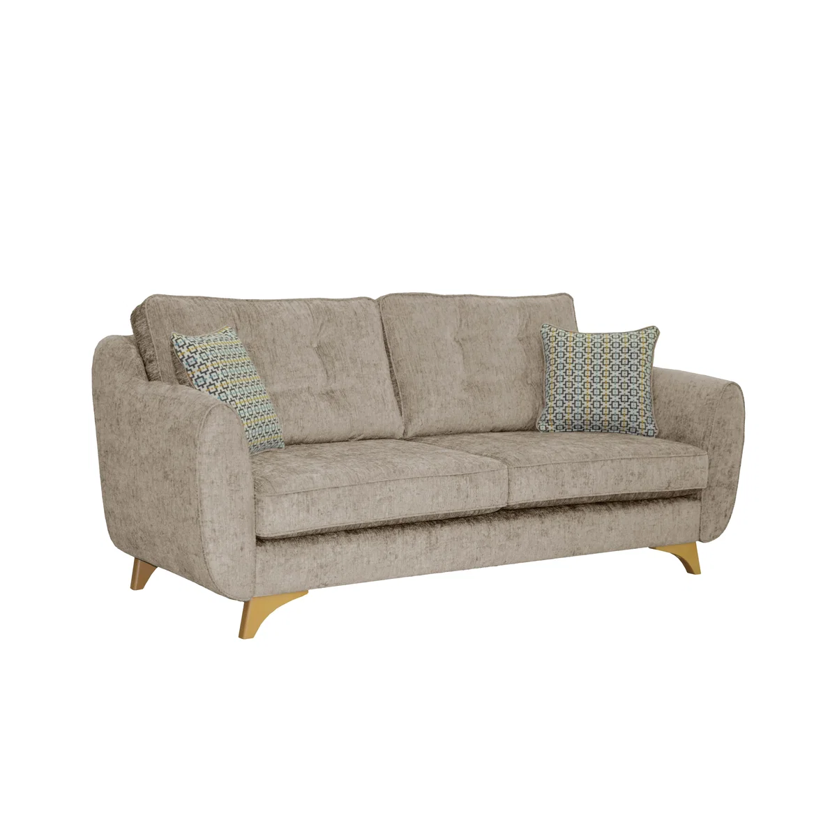 Kandi 4 Seater Fabric Sofa - Blue - By Furniture Village – image 4