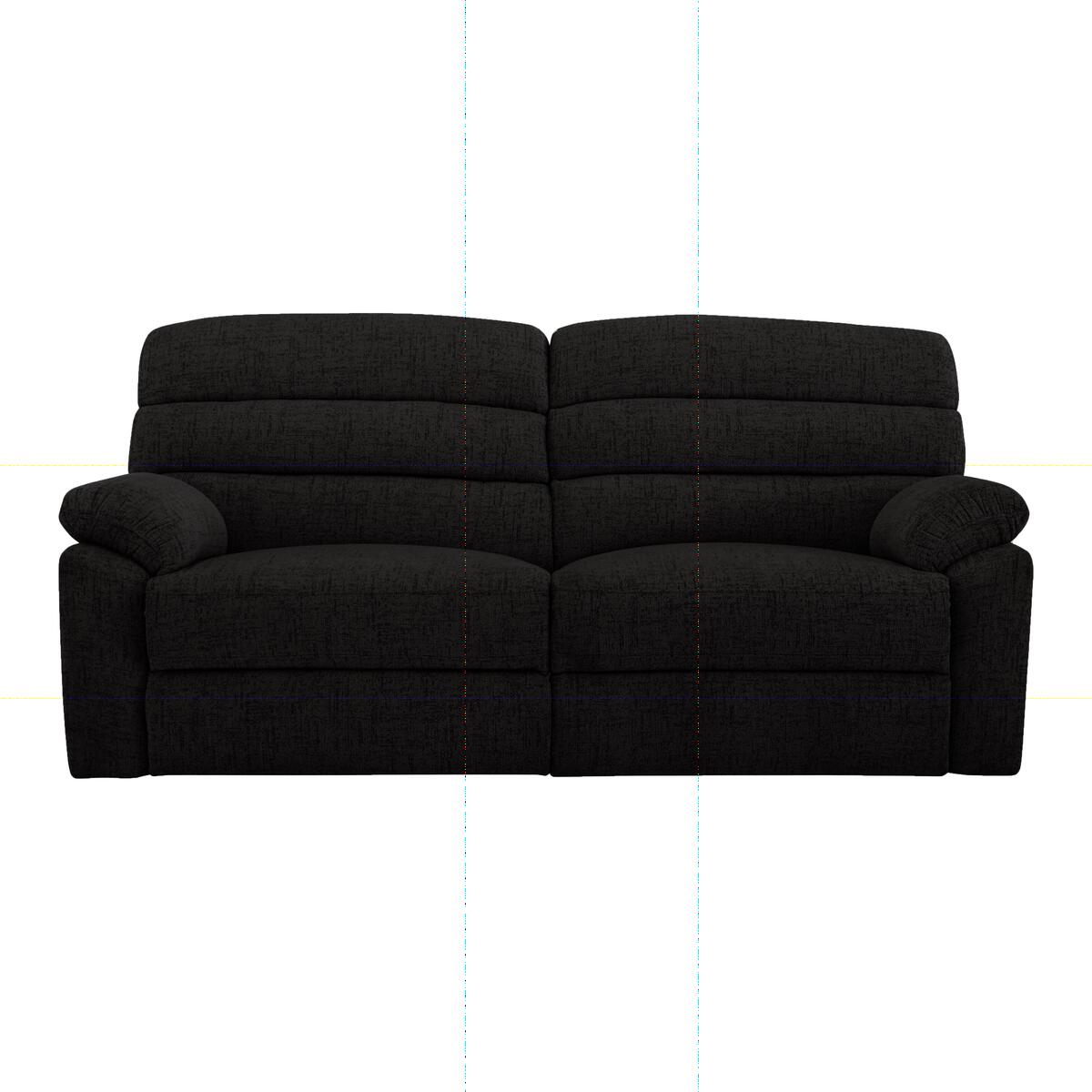 Comfort Story - Page 2 Seater Fabric Sofa - Black