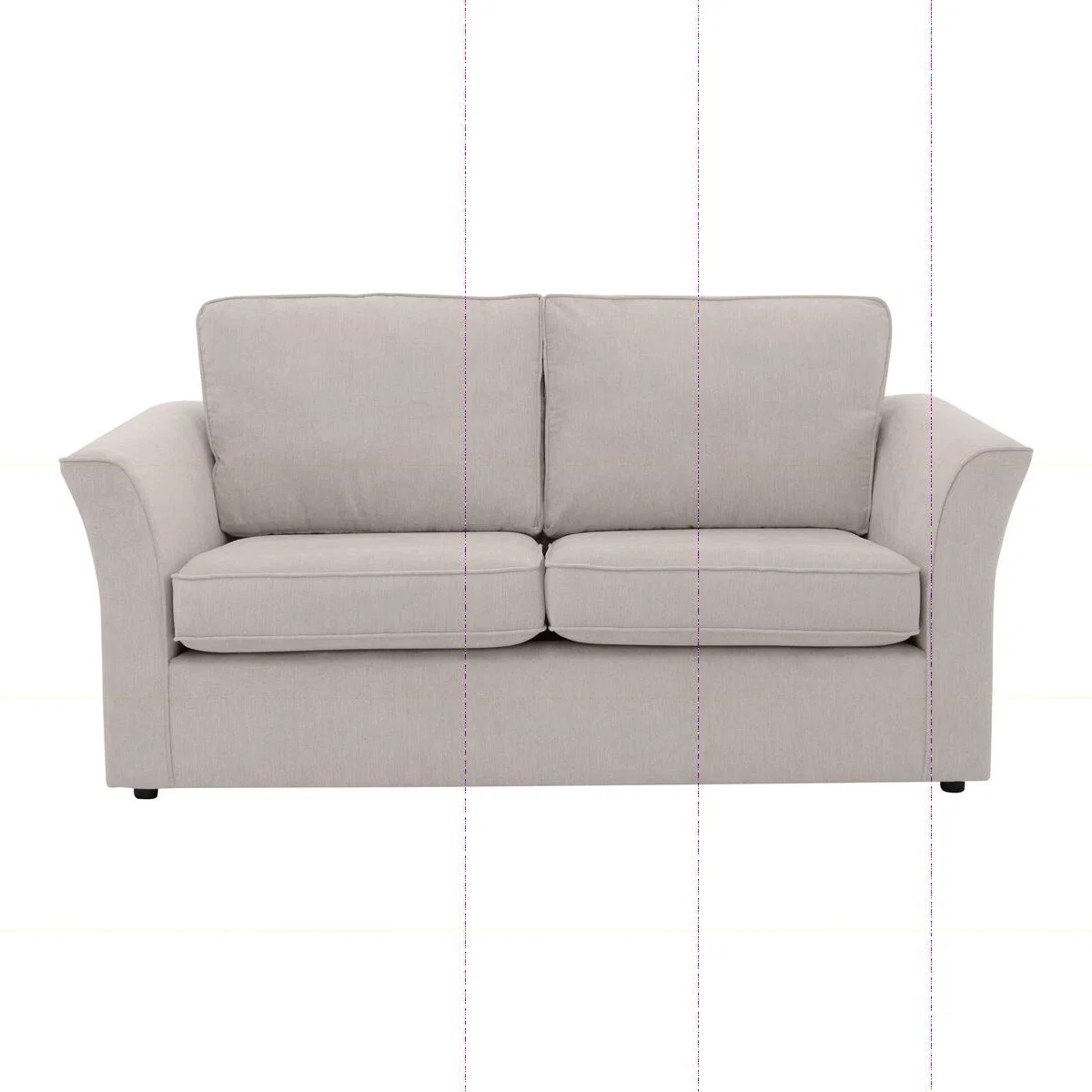 Mimi 3 Seater Fabric Sofa - Beige – image 1