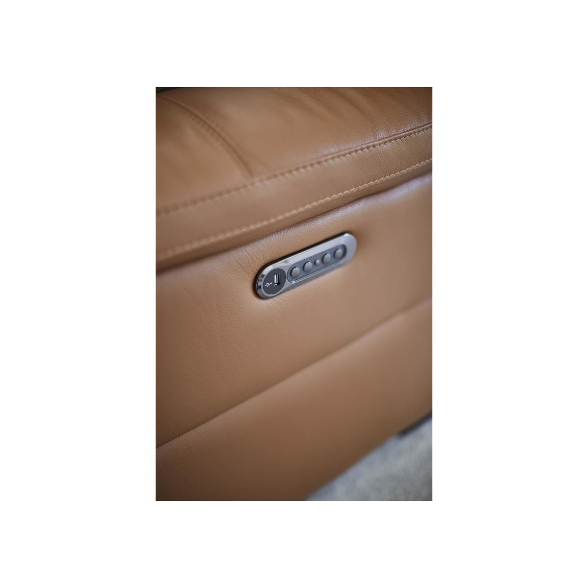 Ease 2 Seater Leather Recliner Sofa - Black - By Furniture Village – image 6
