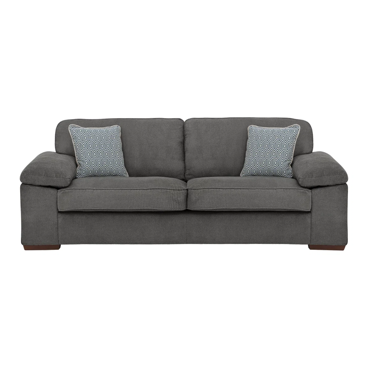 Home 3 Seater Fabric Sofa - Grey – image 1
