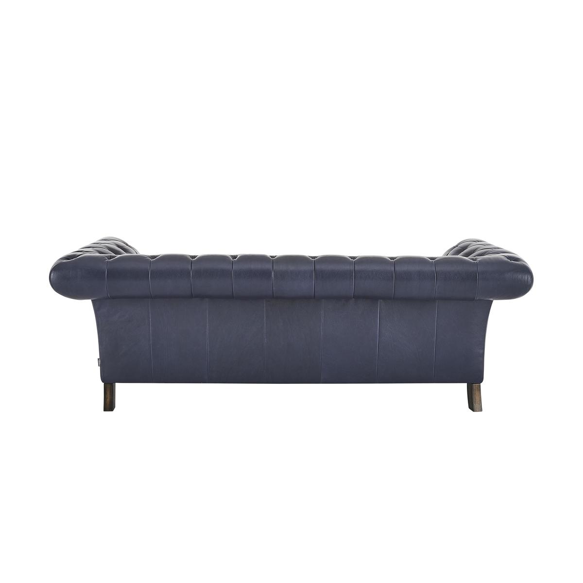 Aruba 3 Seater Leather Sofa - Blue - By Furniture Village – image 4