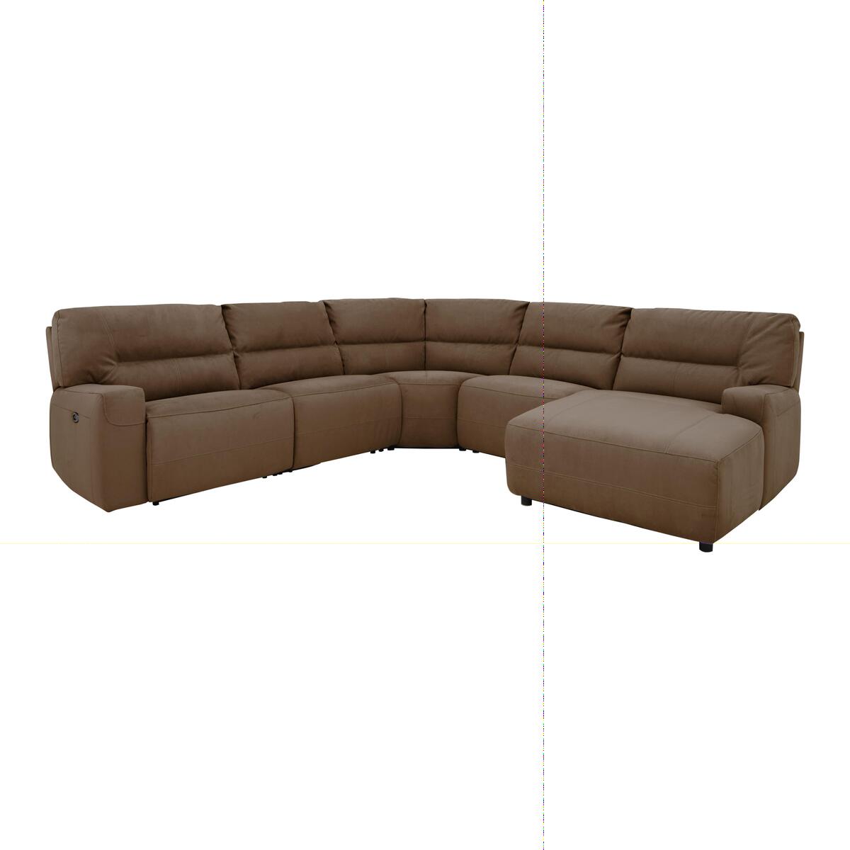 Eden Fabric Recliner Corner Sofa - Beige