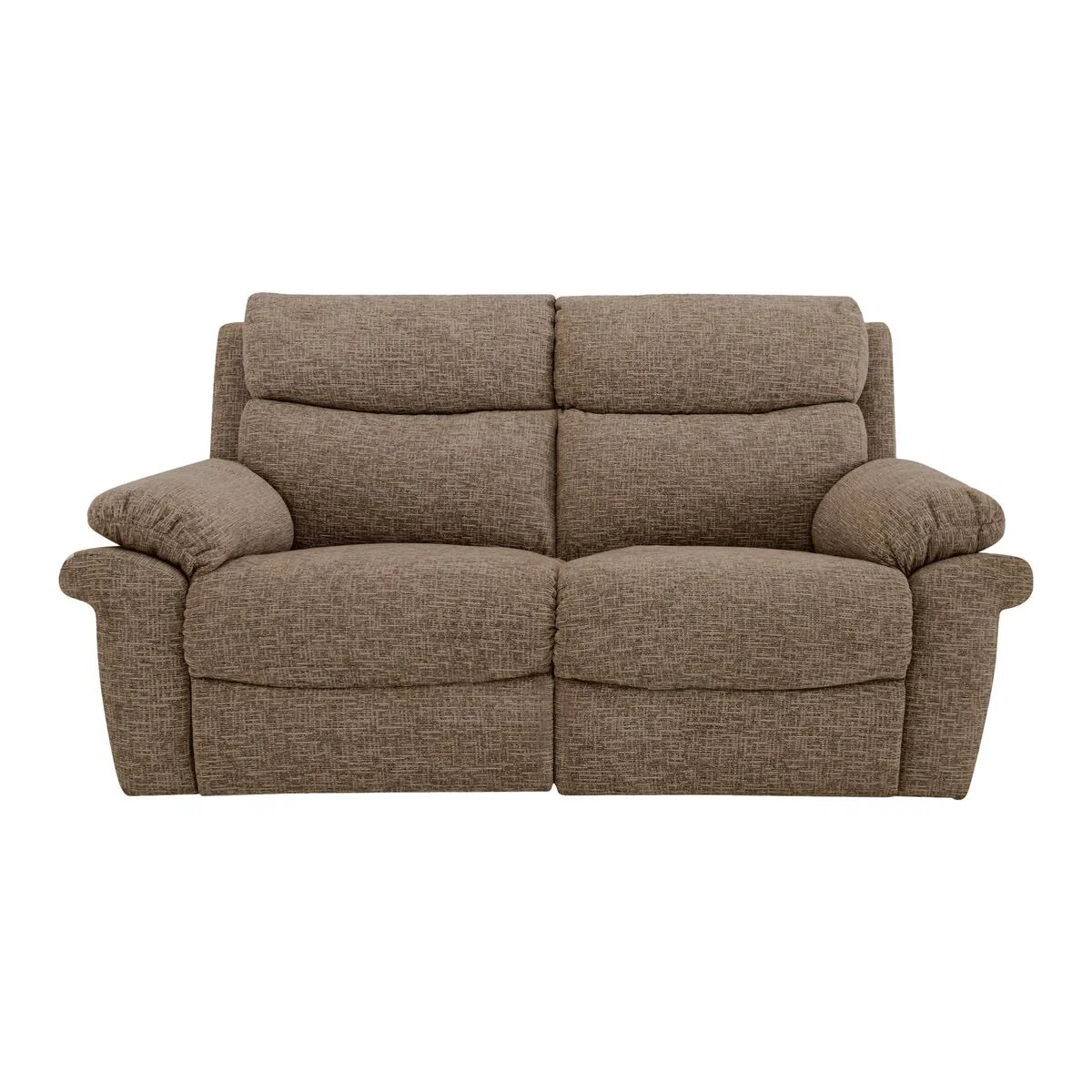 Comfort Story - Verse 2 Seater Fabric Manual Recliner Sofa - Brown