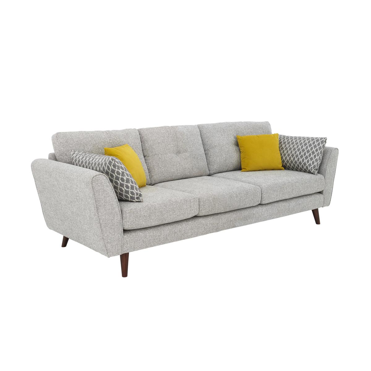 Connection 4 Seater Classic Back Fabric Sofa - Beige - By Furniture Village – image 3