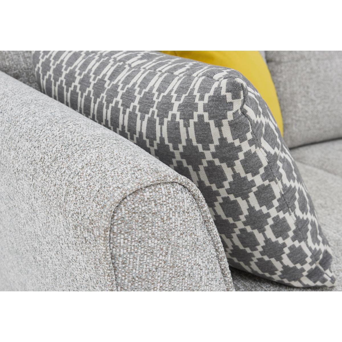 Connection 4 Seater Classic Back Fabric Sofa - Beige - By Furniture Village – image 5