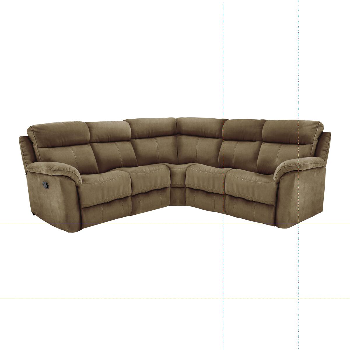 Relax Station Revive Fabric Power Recliner Corner Sofa
