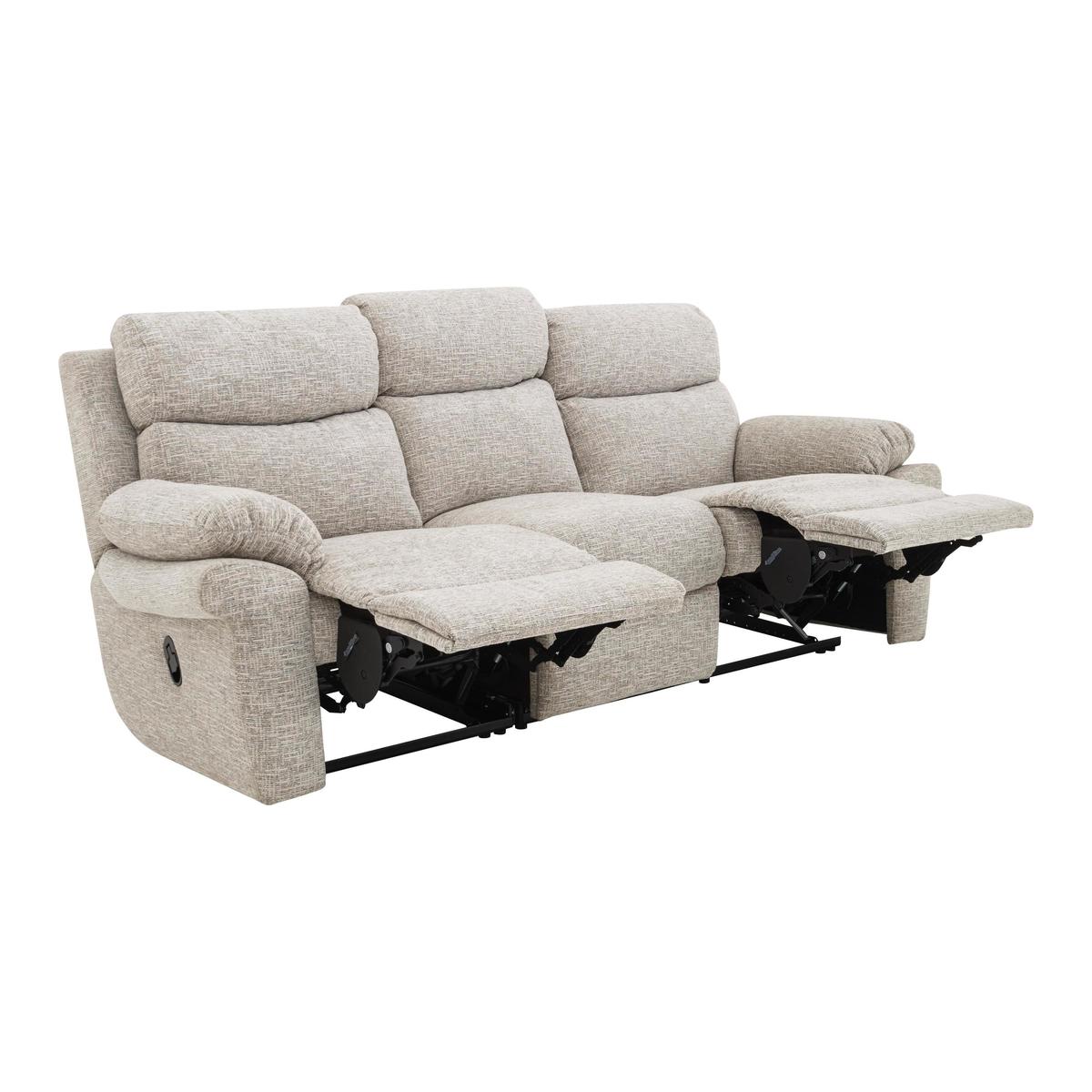 Comfort Story - Verse 3 Seater Fabric Manual Recliner Sofa - Beige – image 2