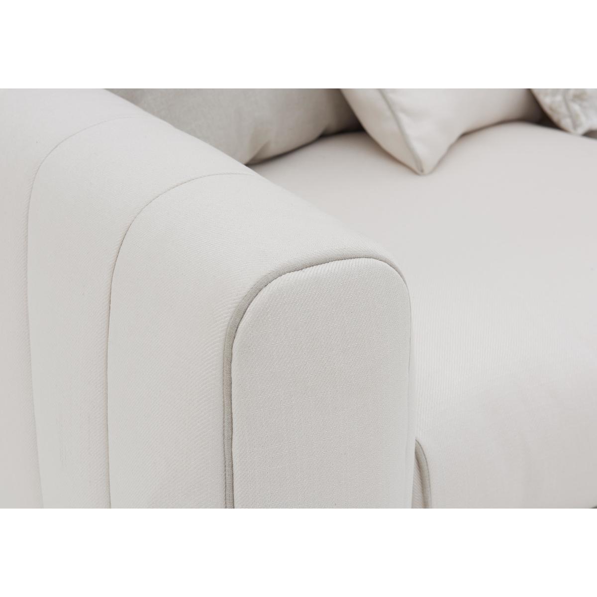 Kamille 2 Seater Fabric Pillow Back Sofa - White - By Furniture Village – image 2