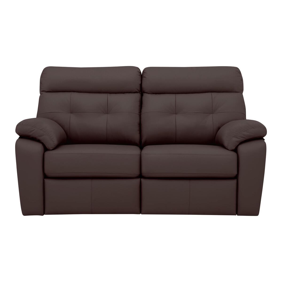 G Plan - Miller 2 Seater Leather Power Recliner Sofa - Brown