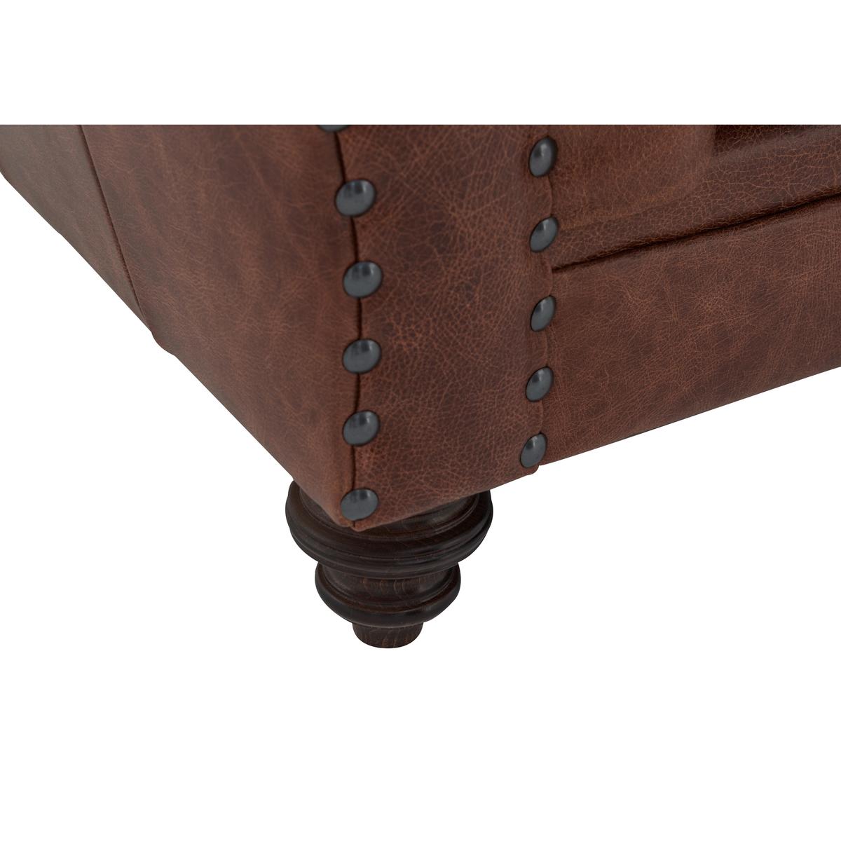 Tetrad - Northwood 4 Seater Classic Back Leather Sofa - Brown – image 4
