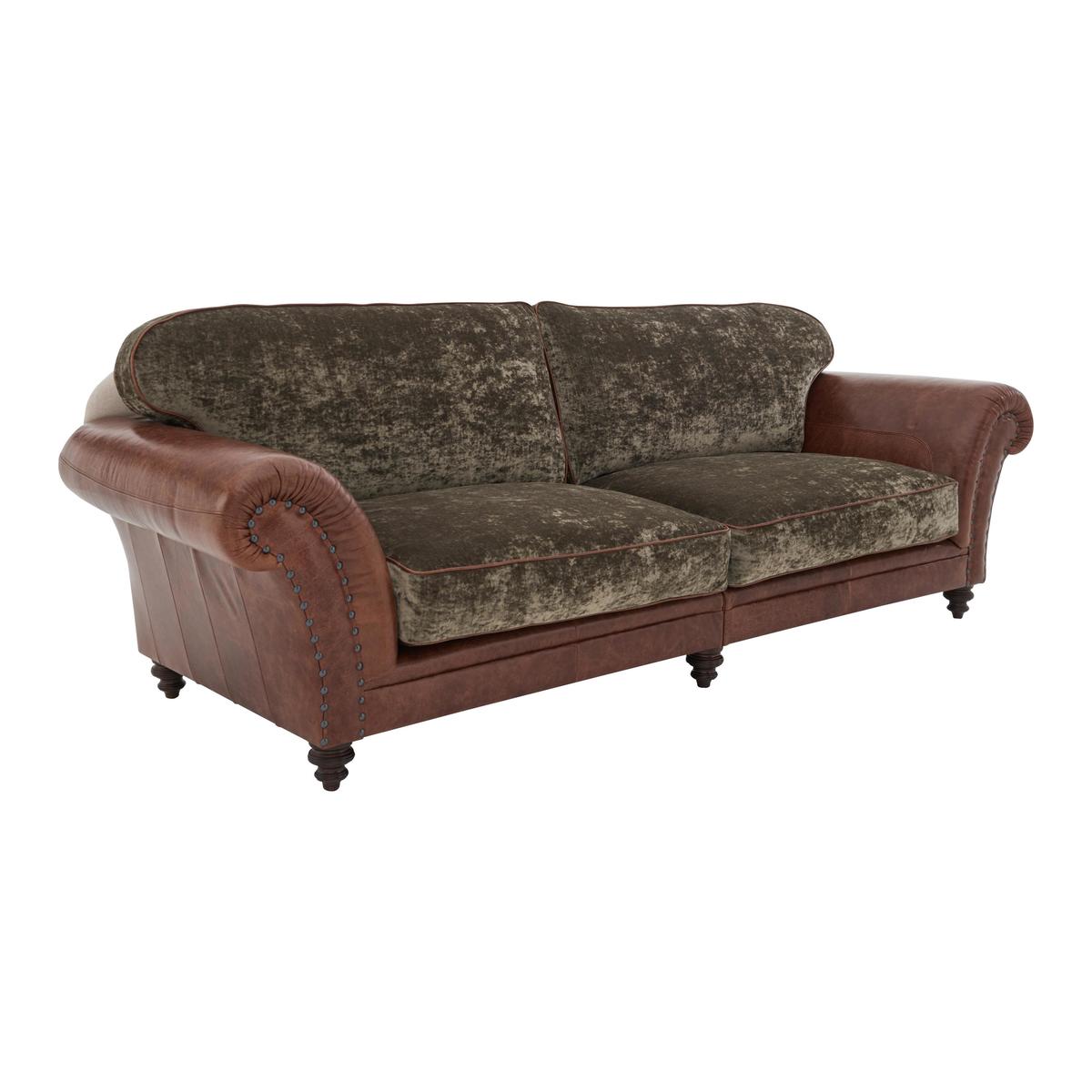 Tetrad - Northwood 4 Seater Classic Back Leather Sofa - Brown – image 1