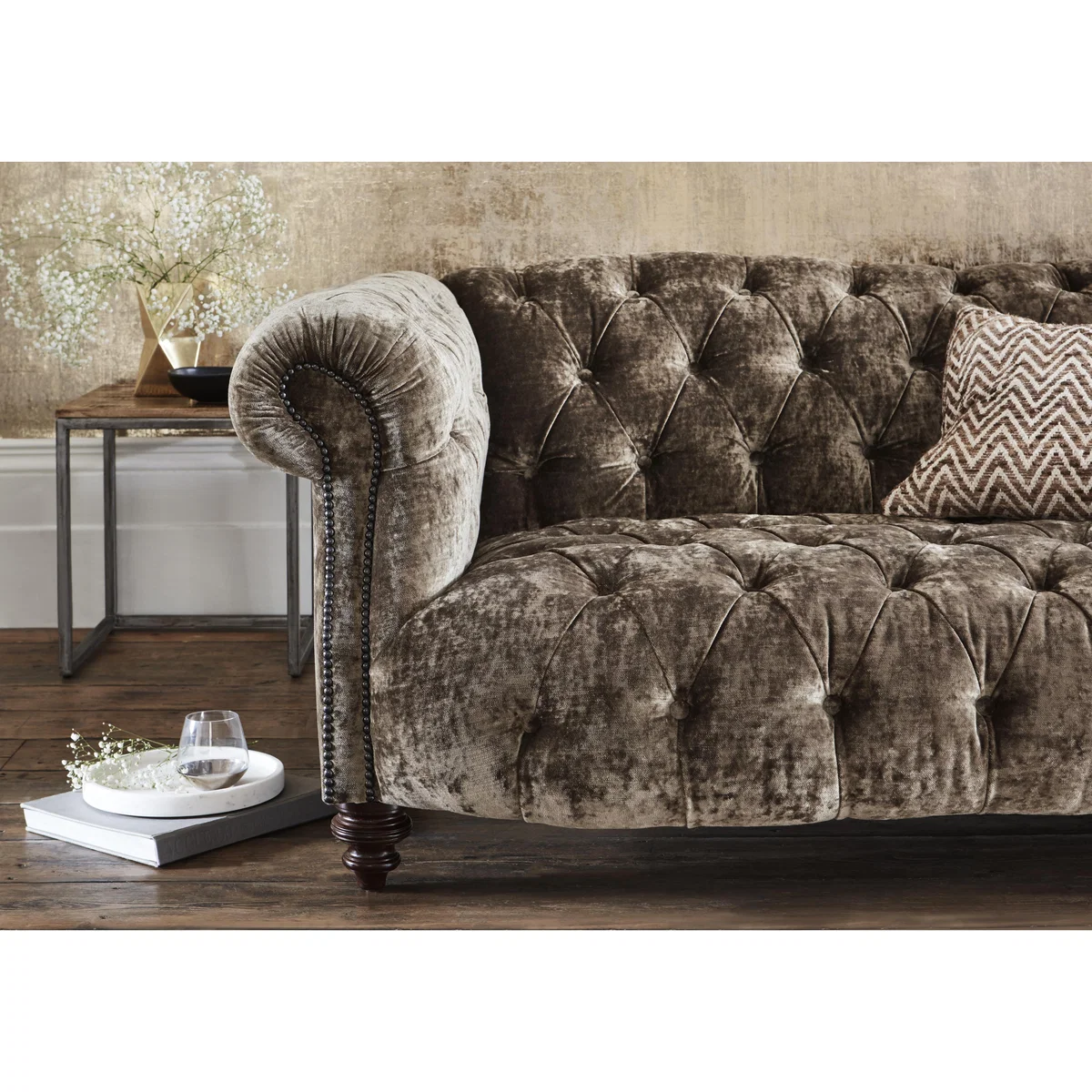 Tetrad - Southwood 4 Seater Velvet Sofa - Brown – image 4