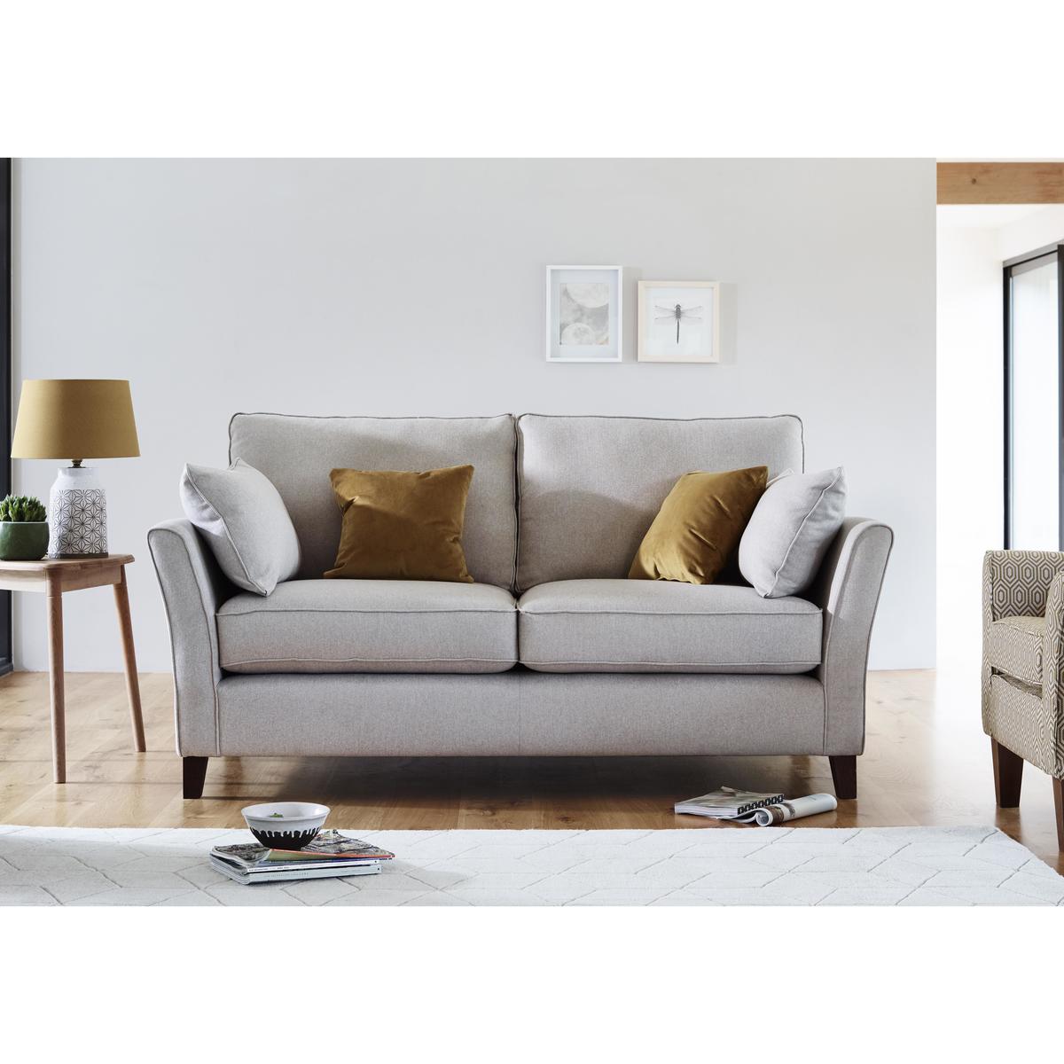 High Street Bond Street 4 Seater Fabric Sofa - Cream - By Furniture Village – image 2