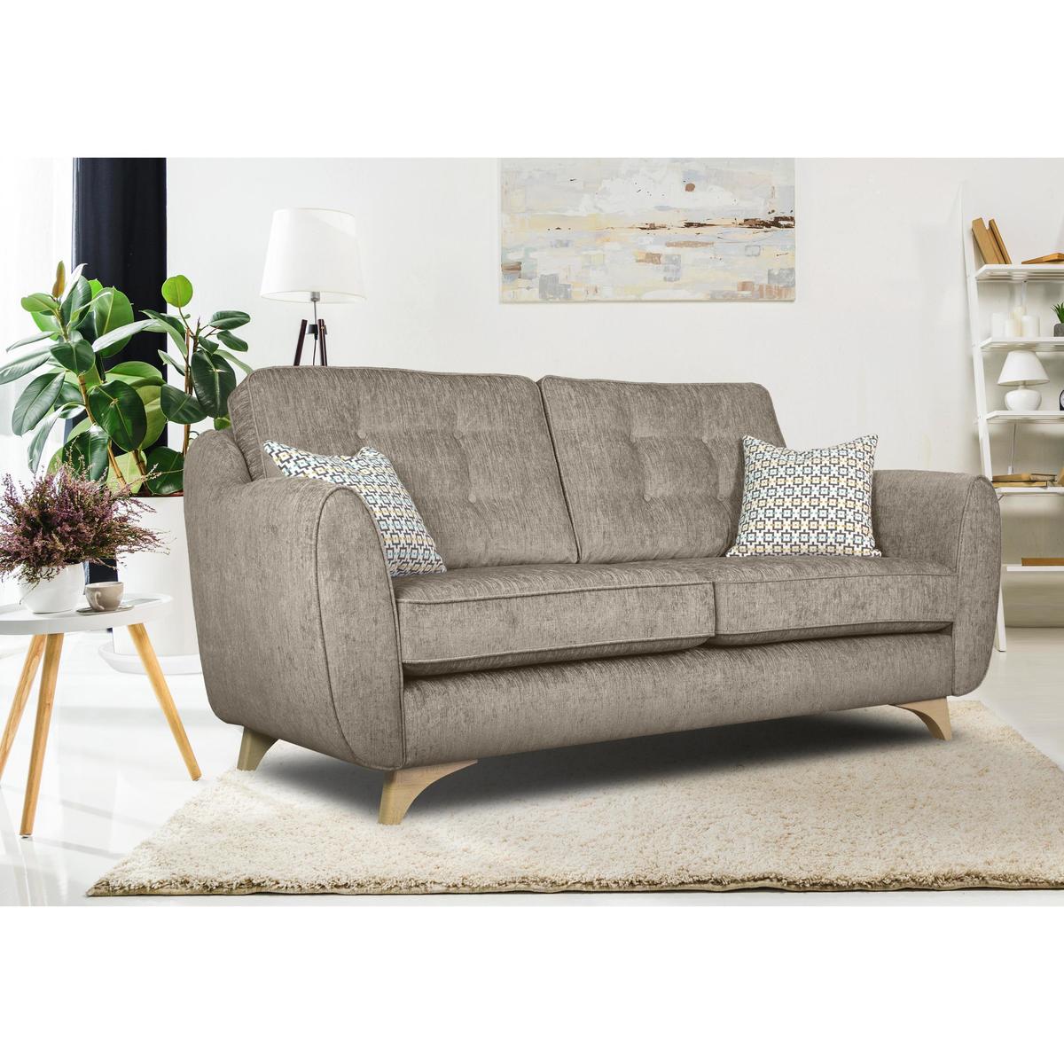 Kandi 3 Seater Fabric Sofa - Blue - By Furniture Village – image 2