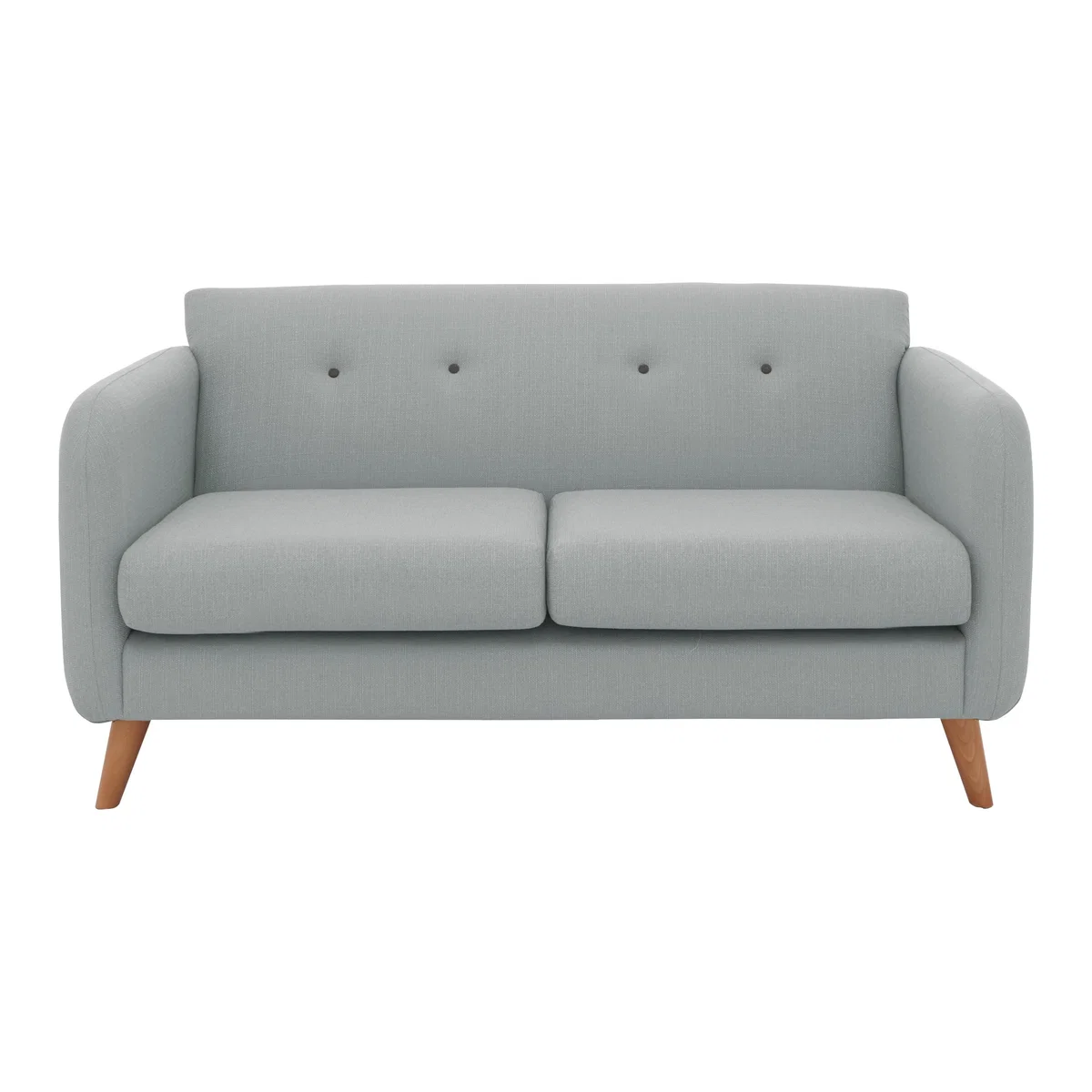 Garrison Lane 2 Seater Fabric Sofa - Silver – image 1