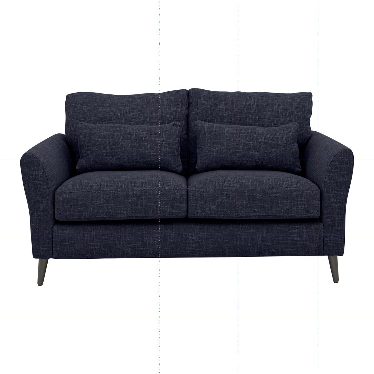 Angelica 2 Seater Fabric Sofa - Blue – image 1