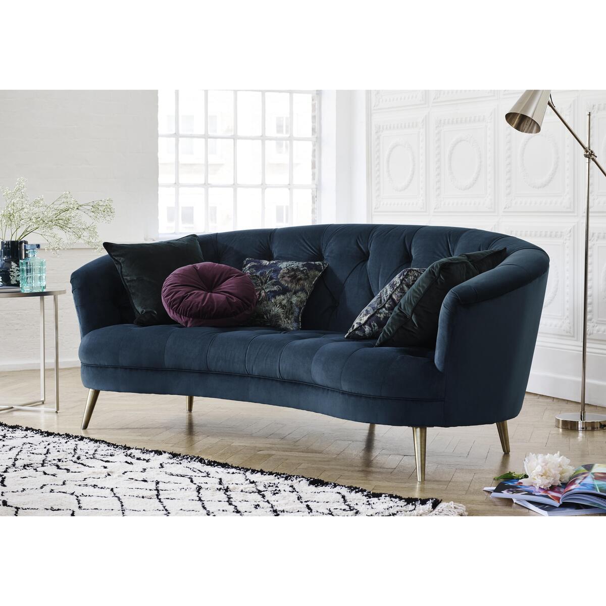 Alexander and James - Soho 3 Seater Fabric Sofa - Purple – image 2