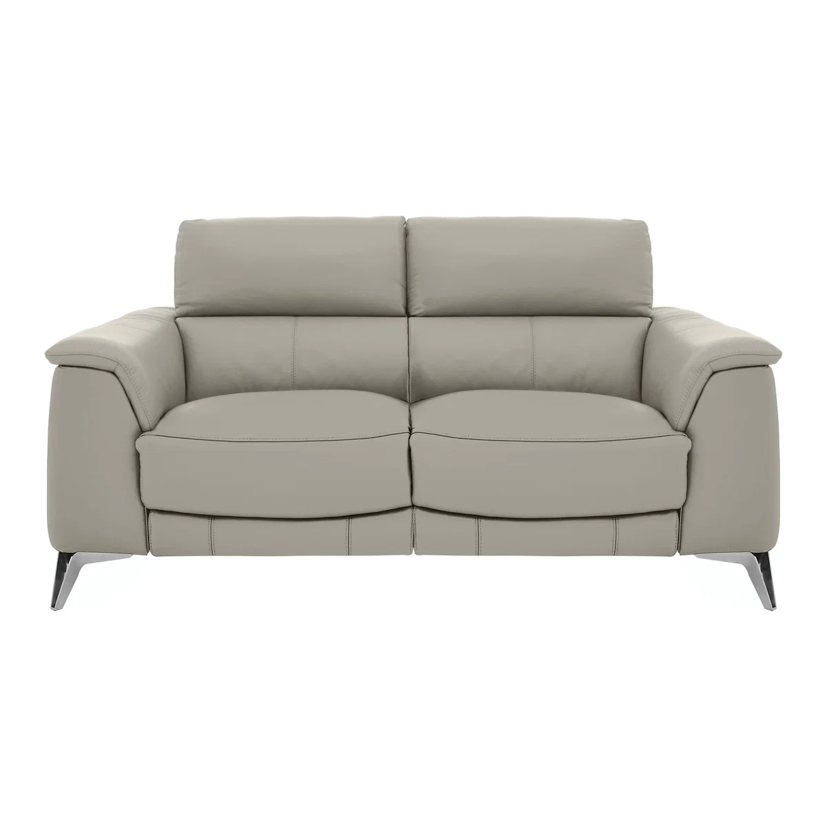 Odyssey 2 Seater Leather Static Sofa - Grey- World of Leather – image 1