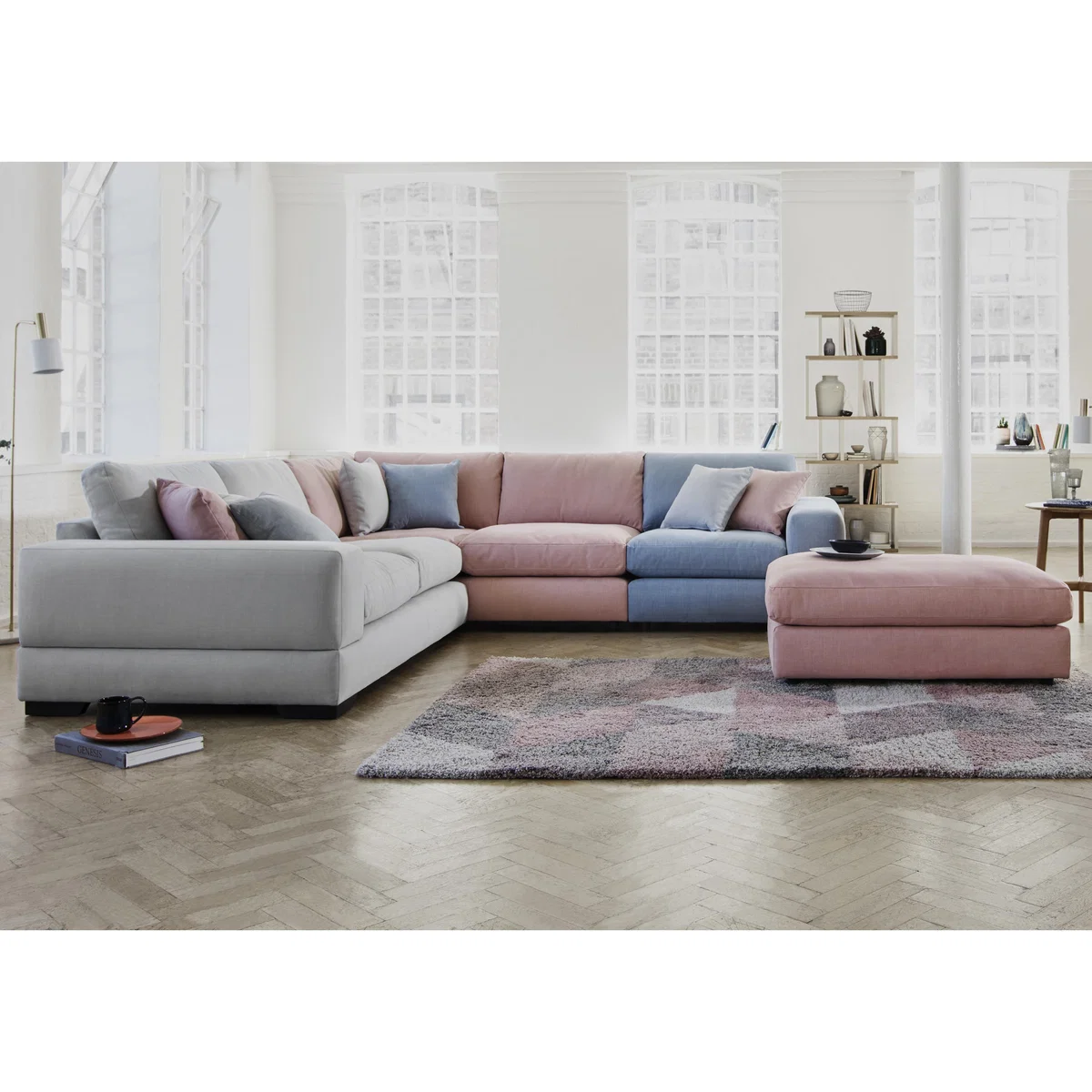 Pearl Cove Fabric Corner Sofa - Beige - By Furniture Village – image 2