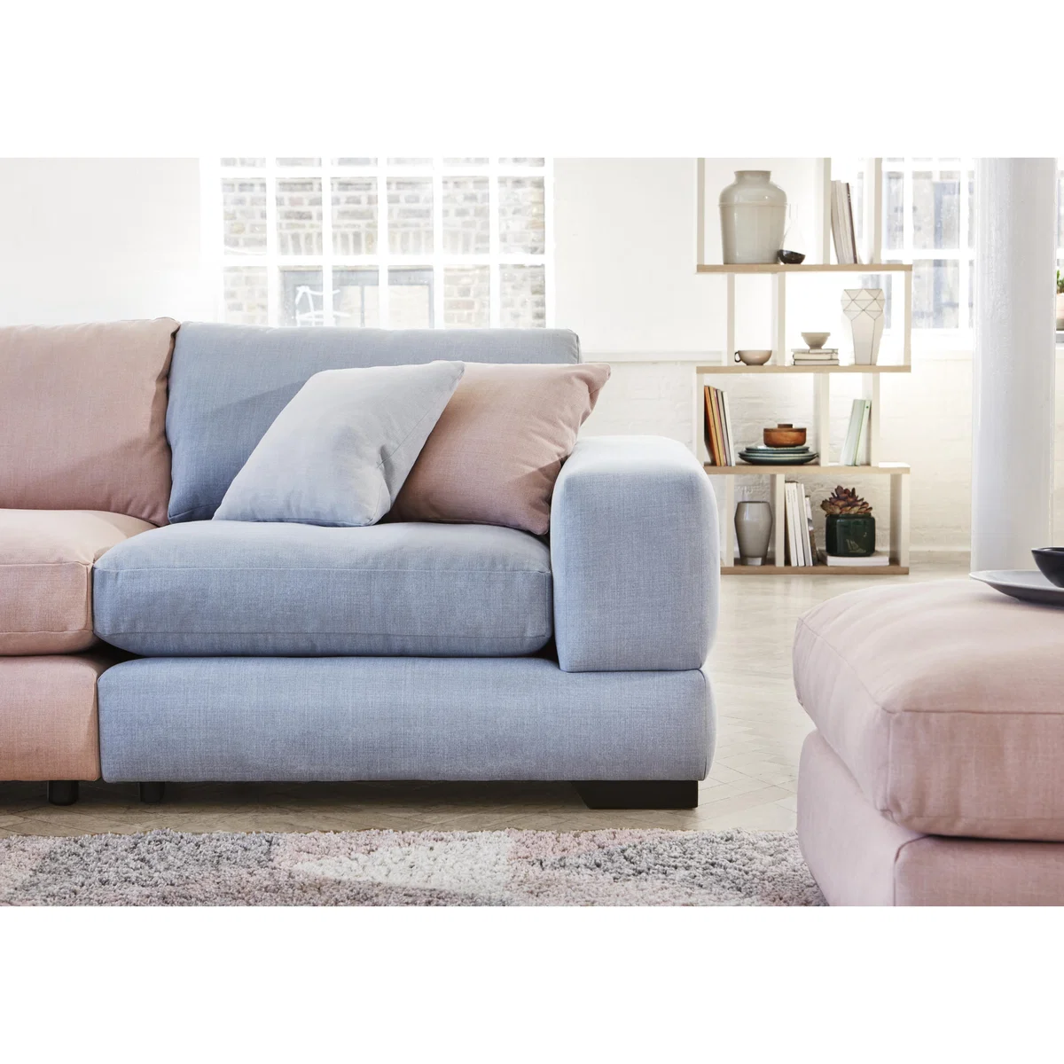 Pearl Cove Fabric Corner Sofa - Beige - By Furniture Village – image 4