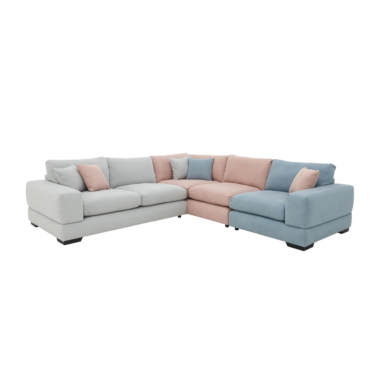 Pearl Cove Fabric Corner Sofa - Beige - By Furniture Village – image 6