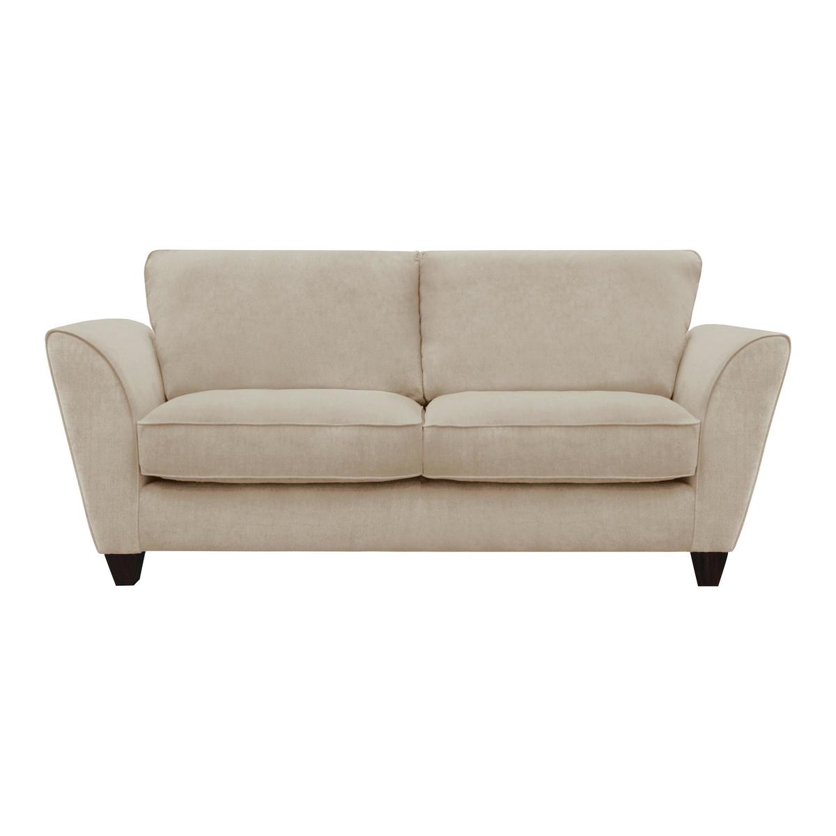 Tangier 3 Seater Classic Back Fabric Sofa - Beige - By Furniture Village – image 2