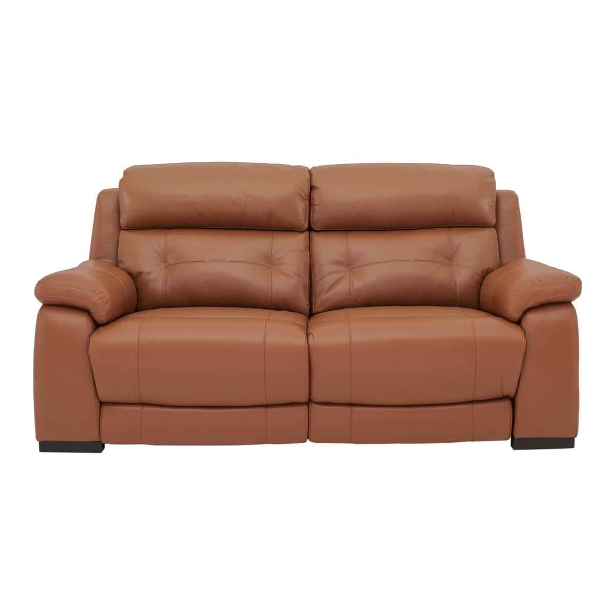 Ease 2 Seater Leather Recliner Sofa - Brown – image 1