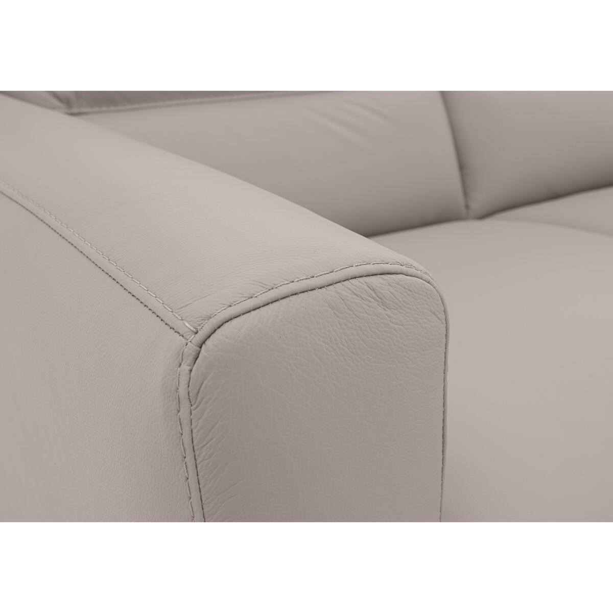 Versano Leather 3 Seater Sofa - Grey – image 2
