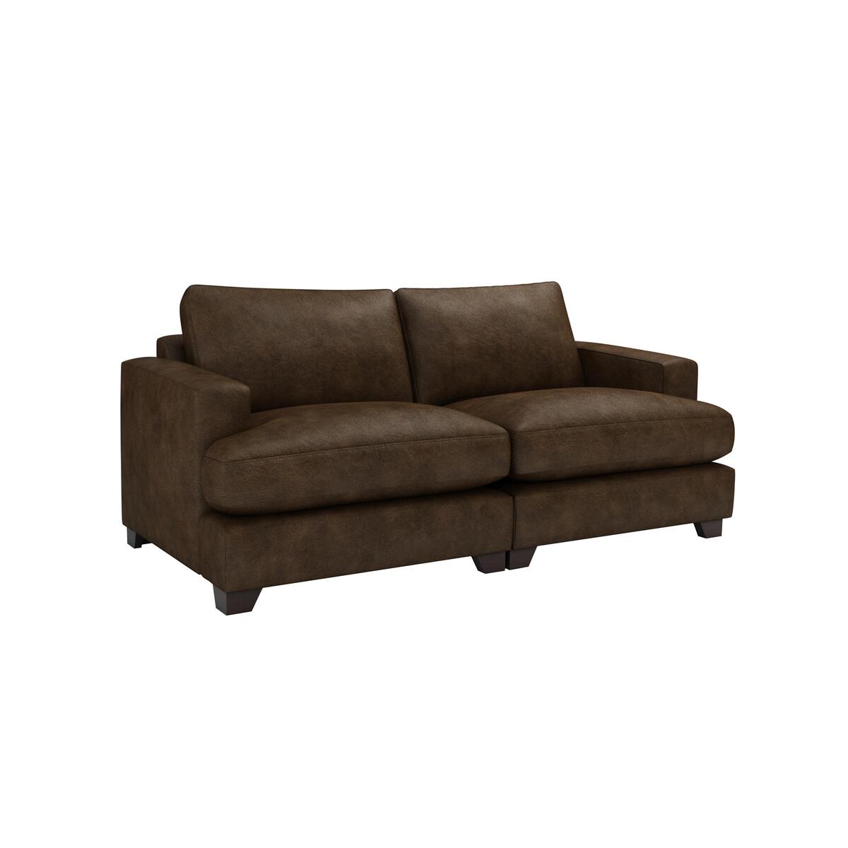 The Lounge Co. - Lorrie 3 Seater Leather Sofa - Brown – image 3