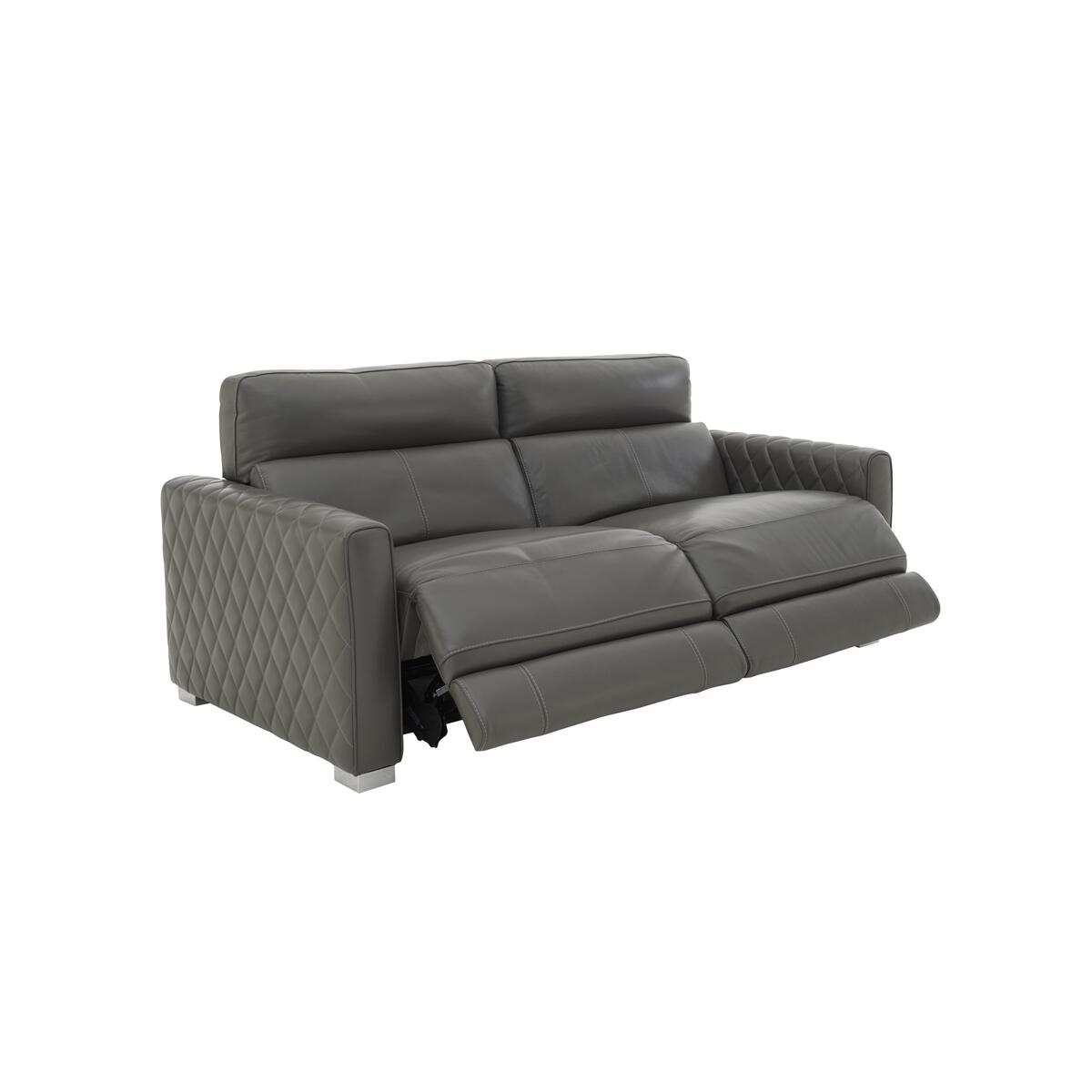 Vesper 3 Seater Leather Power Sofa with Power Headrests - Blue- World of Leather – image 6