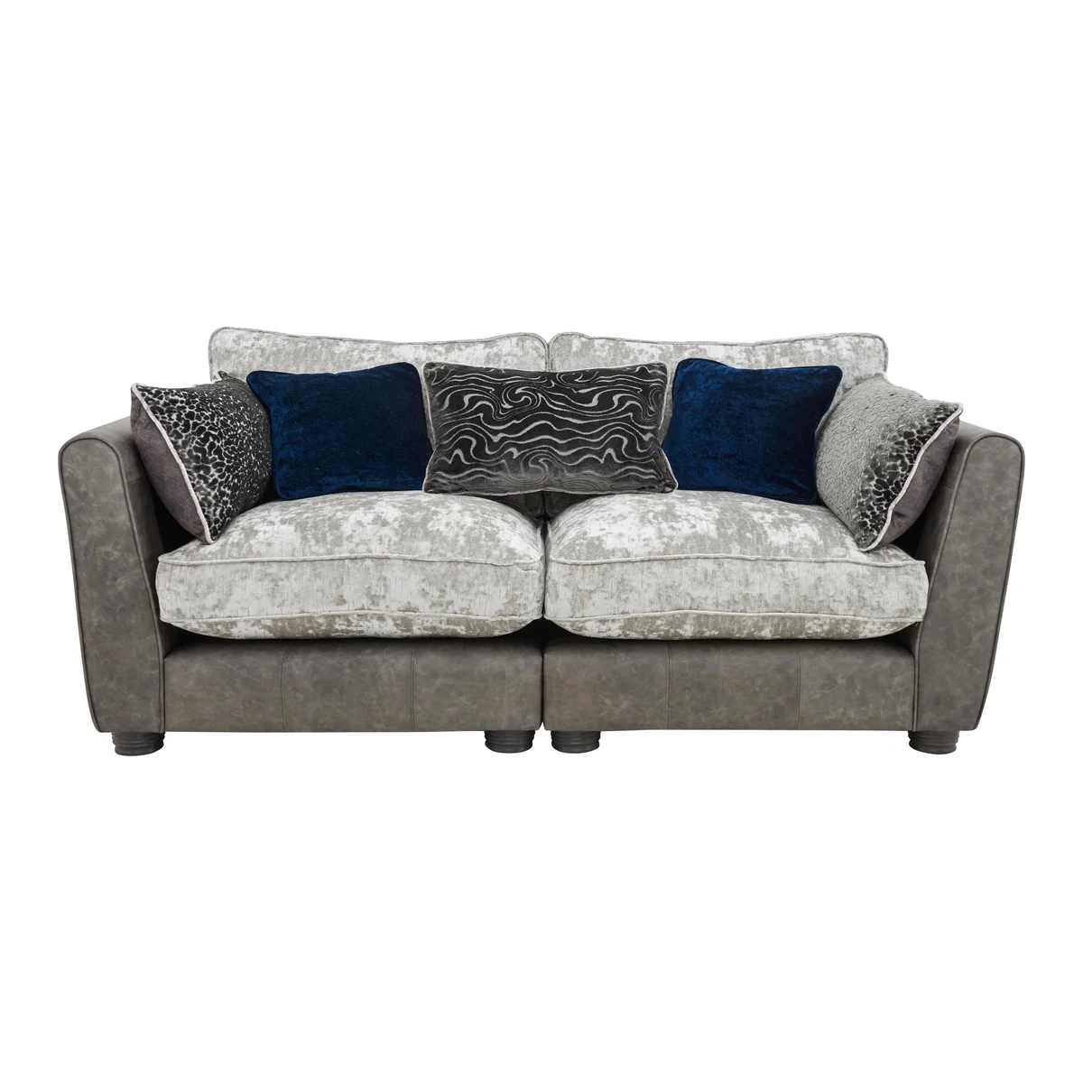 Inspiration 3 Seater Classic Back Sofa - Grey - By Furniture Village – image 1