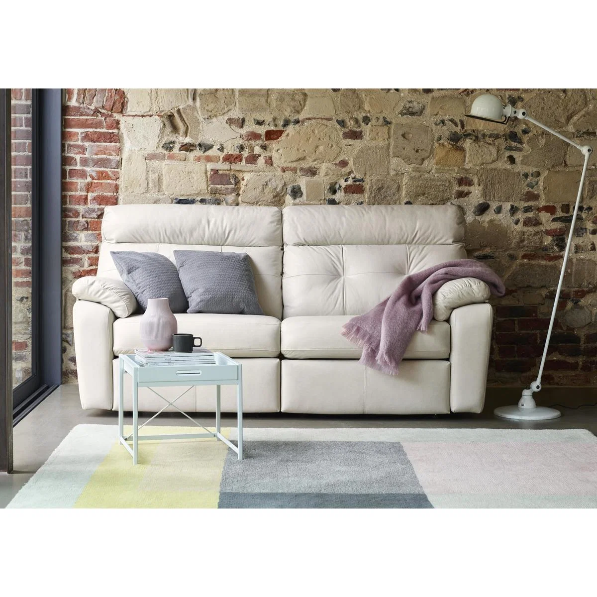 G Plan - Miller 3 Seater Leather Manual Recliner Sofa - Black – image 2
