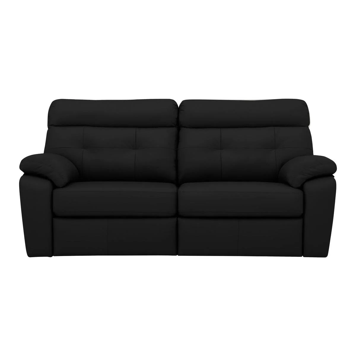G Plan - Miller 3 Seater Leather Manual Recliner Sofa - Black – image 1