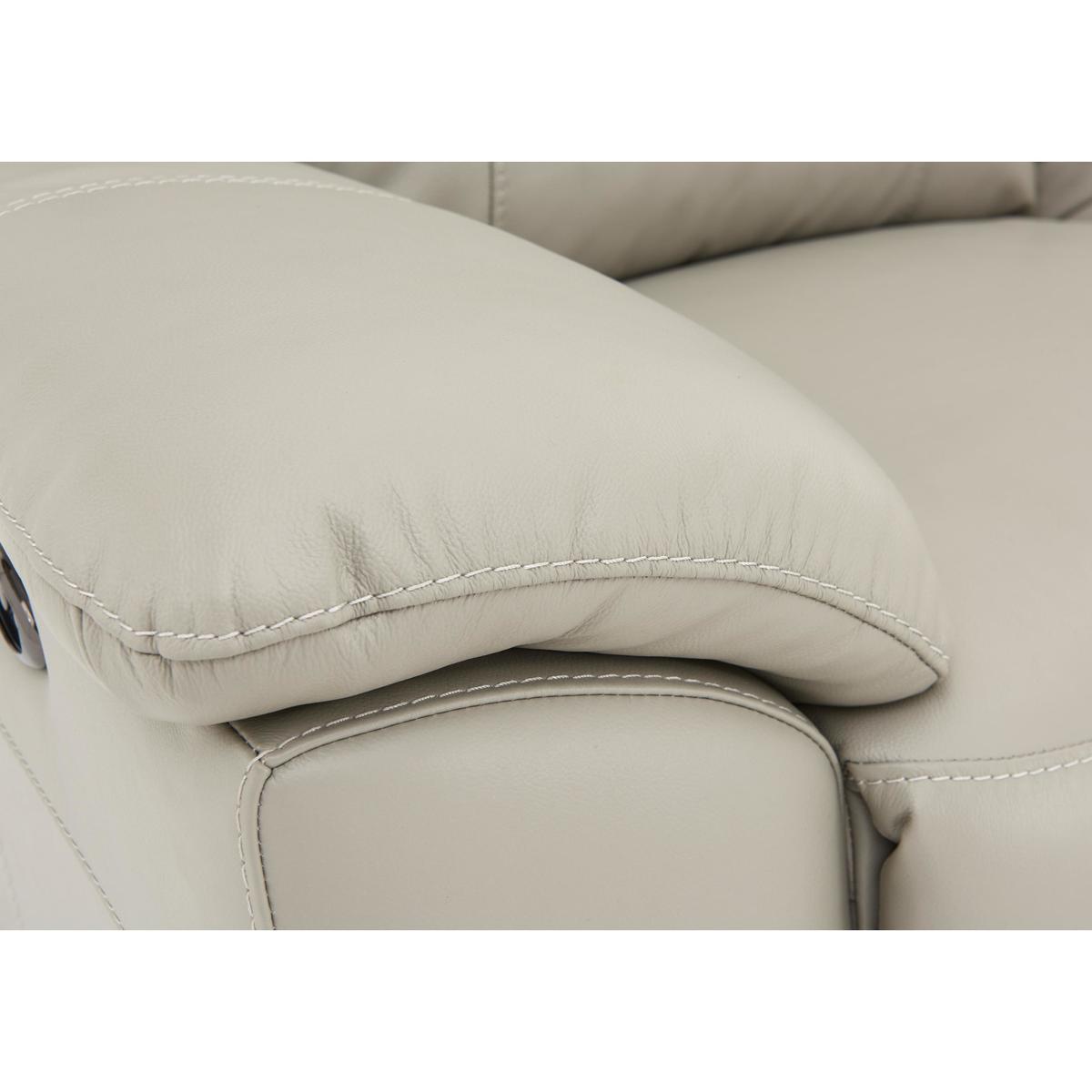 World of Leather - Bounce 3 Seater Leather Manual Recliner Sofa - Black – image 7