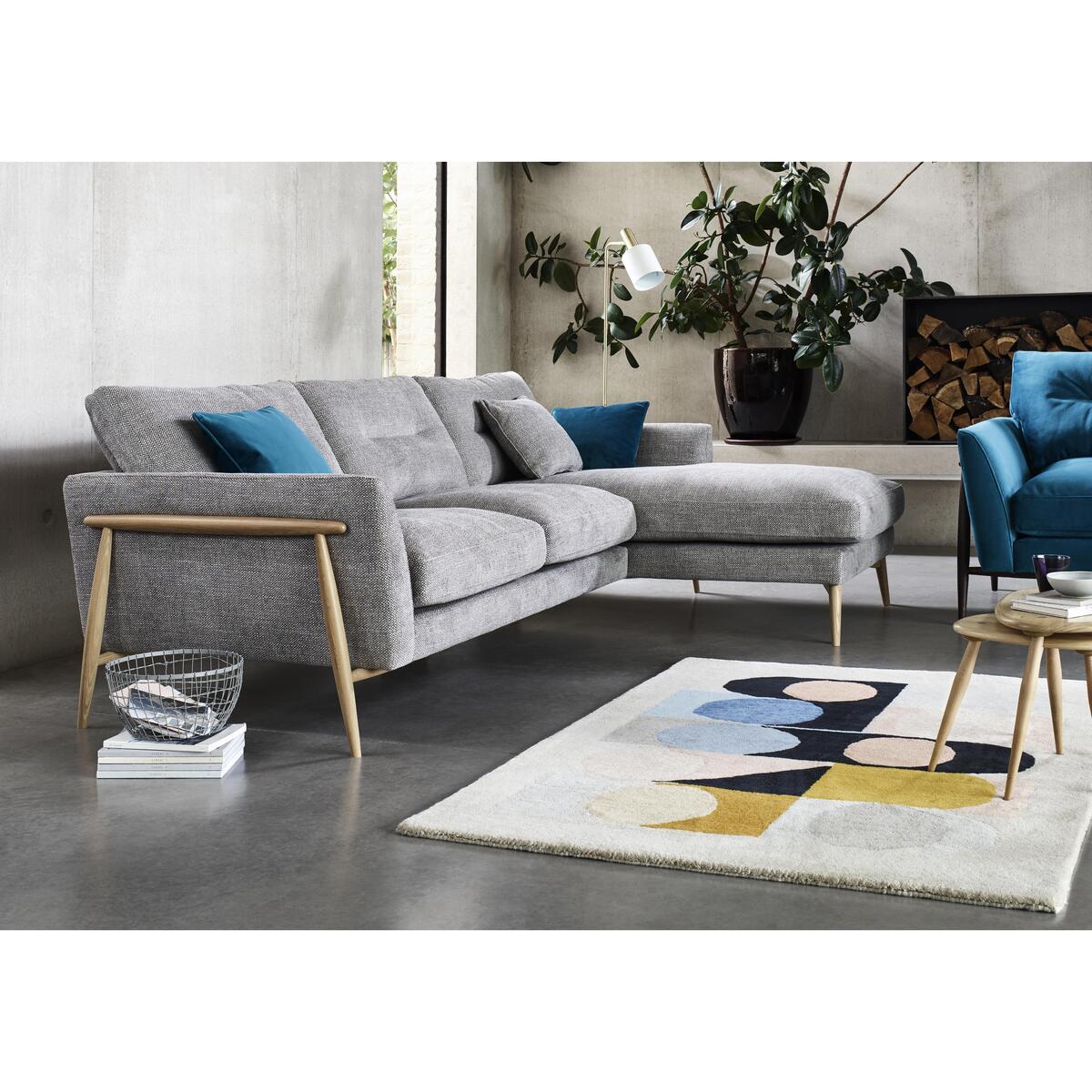 Ercol - Bellaria Right Hand Facing Chaise Sofa - Grey – image 3