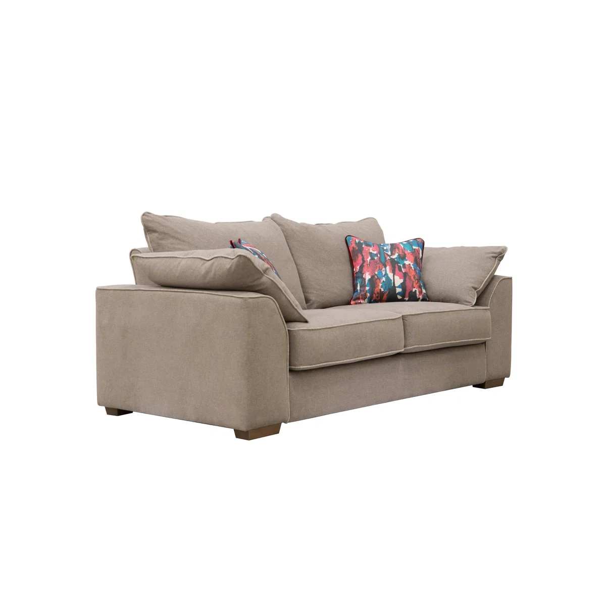 Collins and Hayes - Jarvis Medium Fabric Sofa with Piping - Grey – image 5