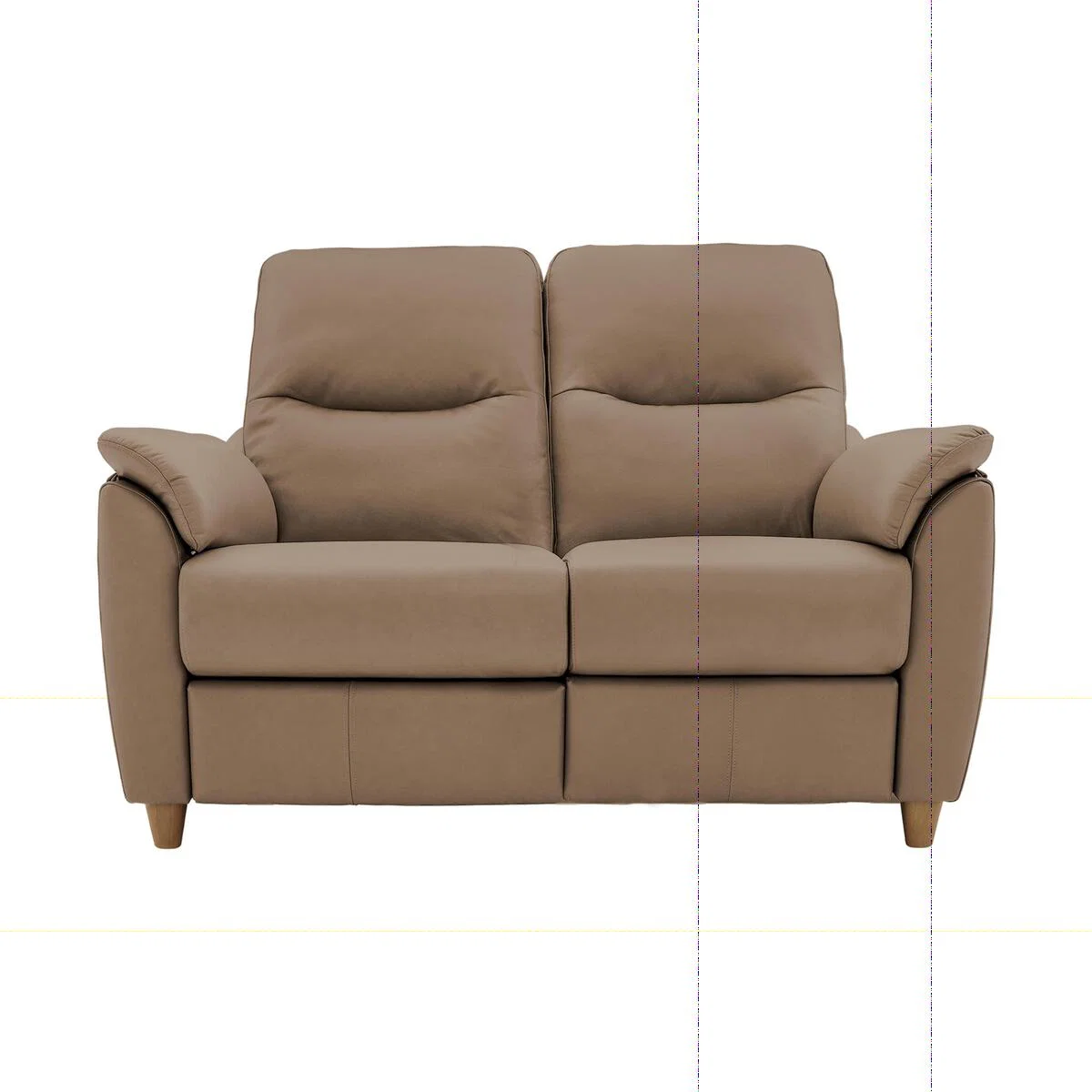G Plan - Spencer 2 Seater Leather Sofa - Beige