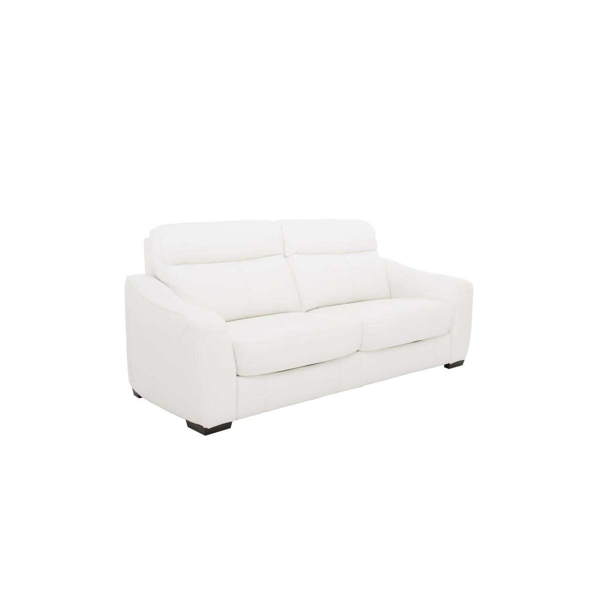 Cressida 3 Seater Leather Sofa Bed - White- World of Leather – image 2
