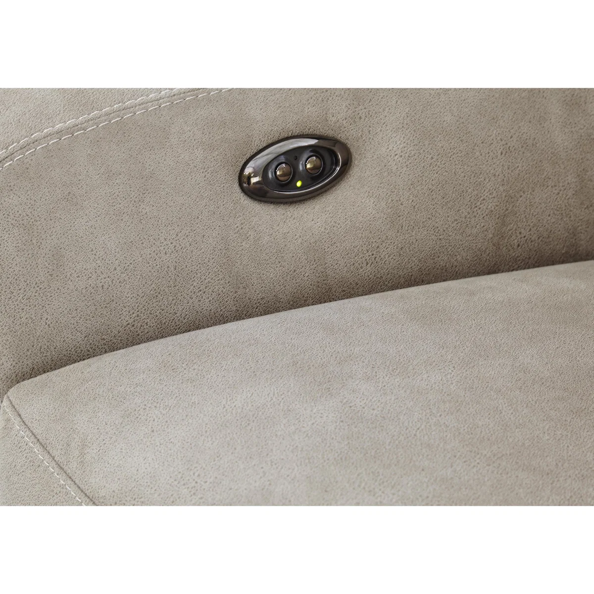Cressida 2 Seater Fabric Recliner Sofa - Beige - By Furniture Village – image 3