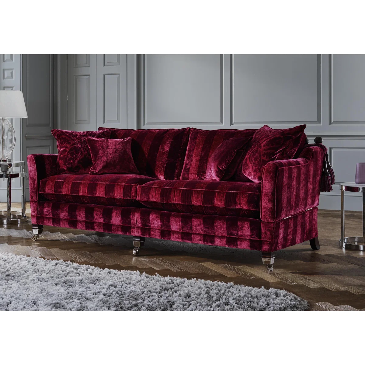 Duresta - Berkeley 4 Seater Classic Back Sofa - Red – image 3