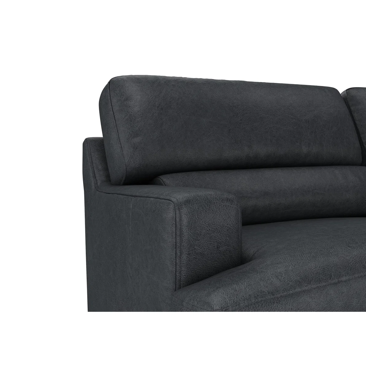 The Lounge Co. - Romilly 4 Seater Leather Sofa - Grey – image 2
