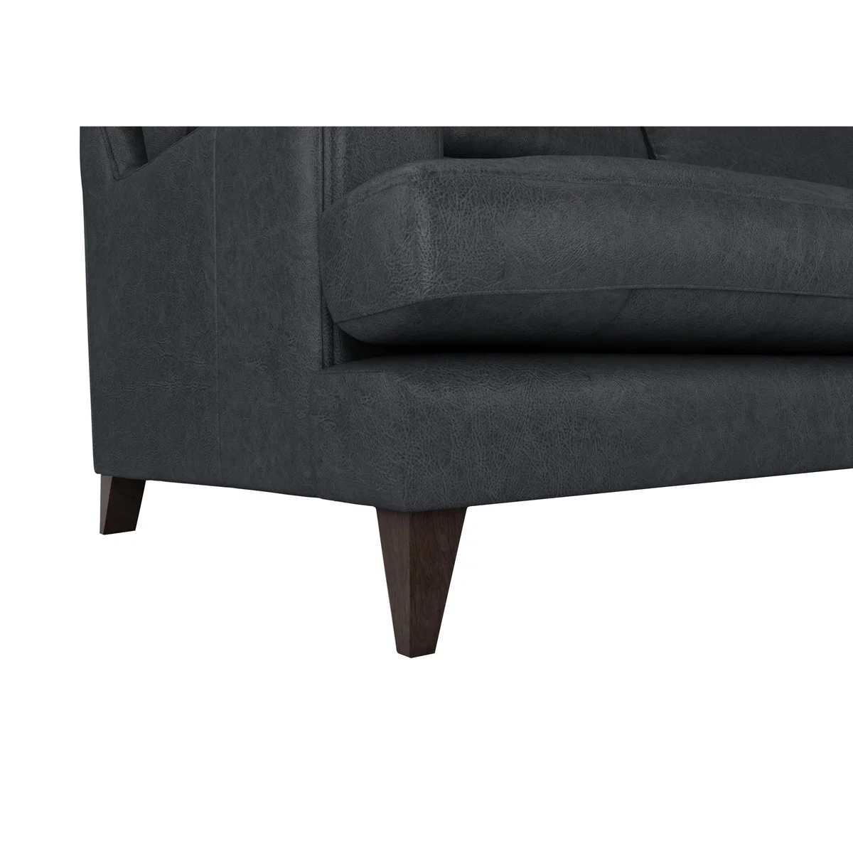 The Lounge Co. - Romilly 4 Seater Leather Sofa - Grey – image 3