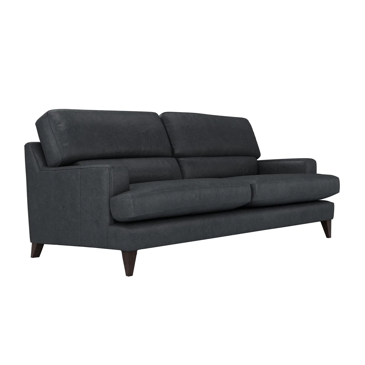The Lounge Co. - Romilly 4 Seater Leather Sofa - Grey – image 4
