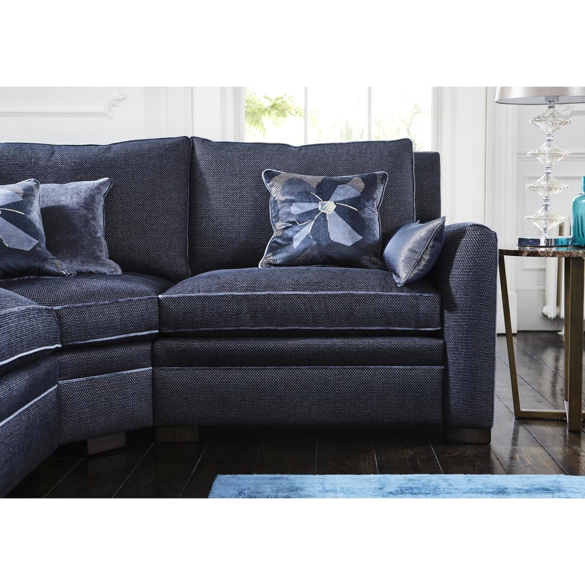 Duresta - The Prestige Collection Bayswater Fabric Corner Sofa - Blue – image 4