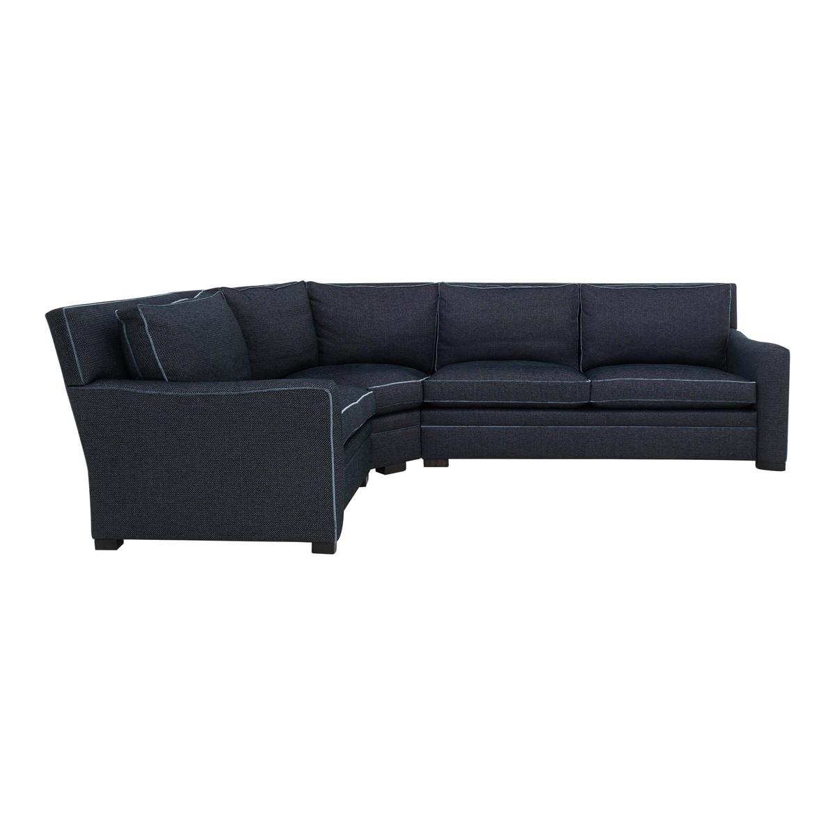 Duresta - The Prestige Collection Bayswater Fabric Corner Sofa - Blue – image 2