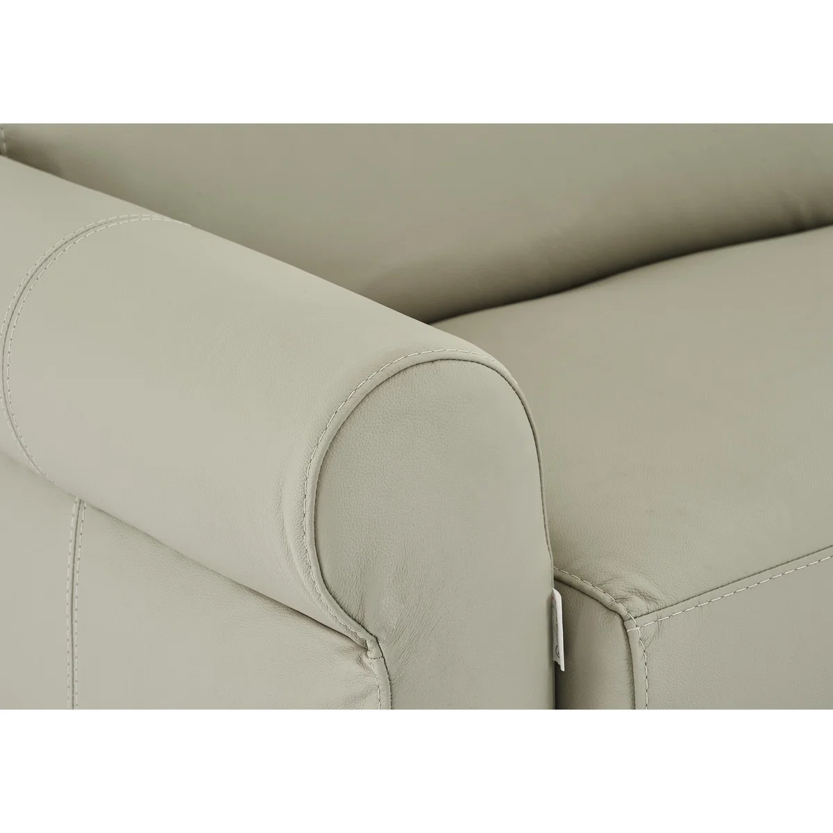 Nicoletti - Alcova 3 Seater Leather Sofa Bed with Scroll Arms - Beige – image 8