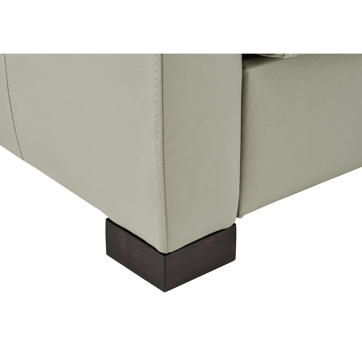 Nicoletti - Alcova 3 Seater Leather Sofa Bed with Scroll Arms - Beige – image 9