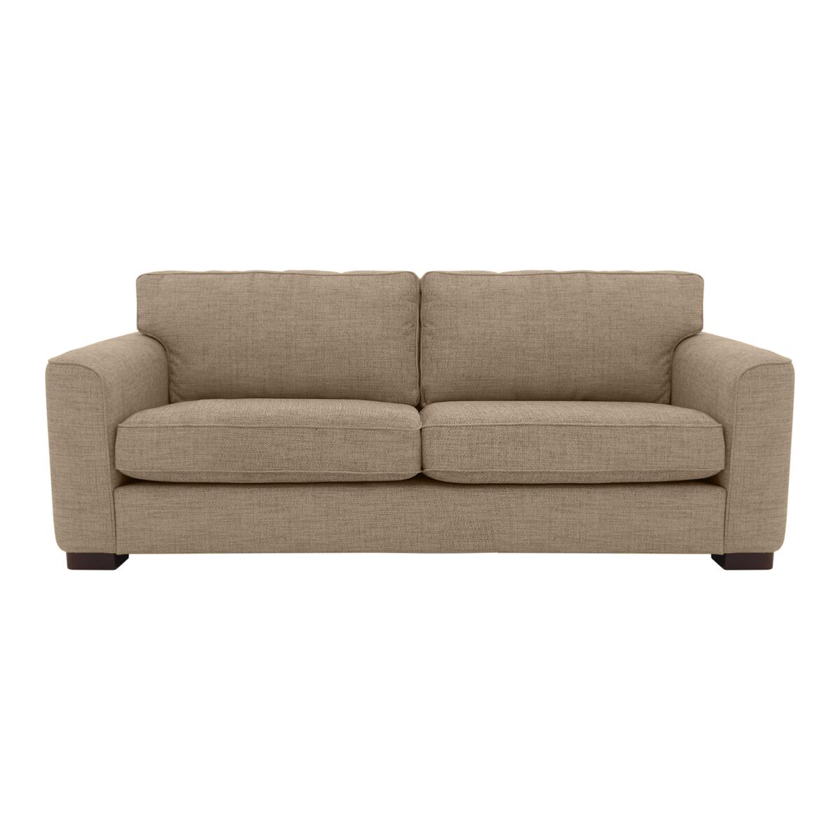 Elora 4 Seater Fabric Sofa - Brown – image 1