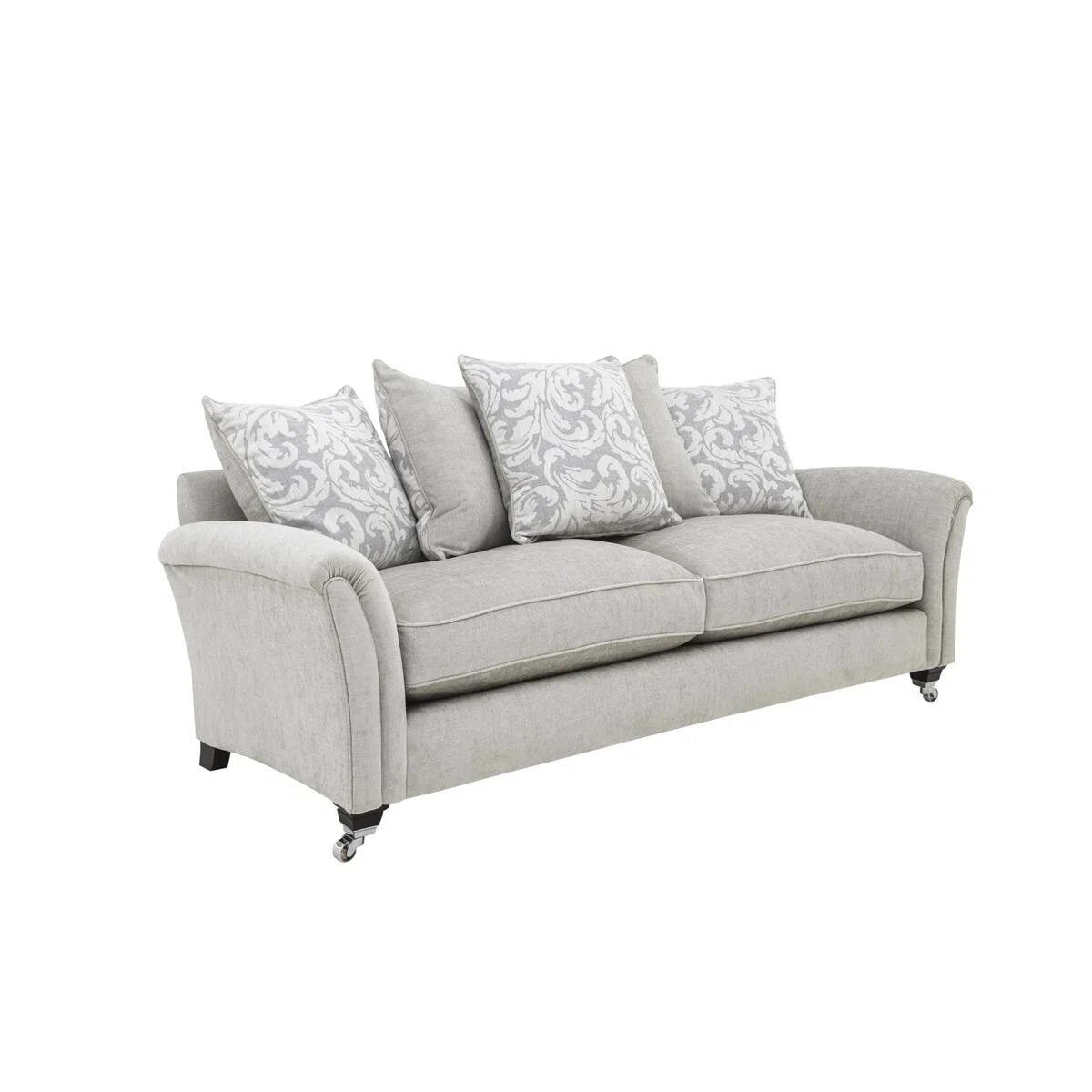Parker Knoll - Devonshire Grand Pillow Back Fabric Sofa - Grey – image 3